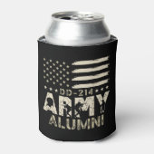 Rafraîchisseur Pour Canette DJ-214 Alumni Militaire US Vétérinaire du drapeau (Can devant)