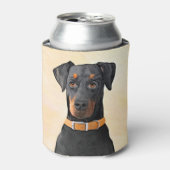 Rafraîchisseur Pour Canette Doberman Pinscher Peinture non découpée Art origin (Can devant)