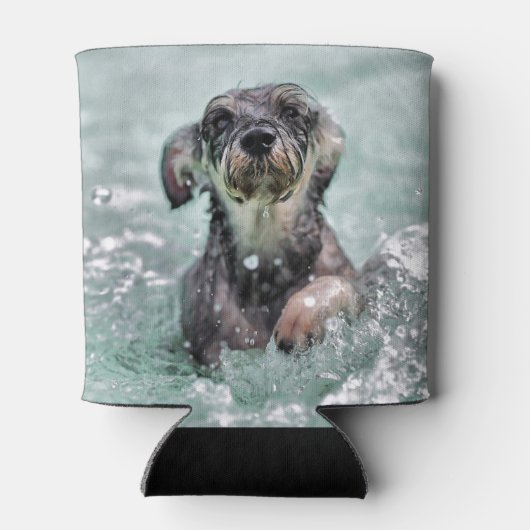 Rafraîchisseur Pour Canette Doggy Paddle mignon chien nager (Dos)