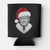 Rafraîchisseur Pour Canette Donald Trump Christmas Funny Santa Hat Don (Devant)