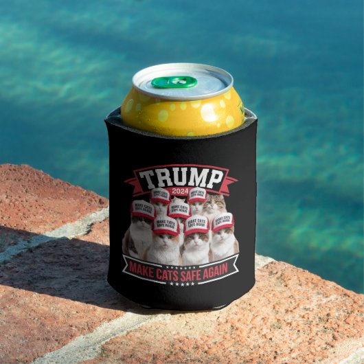 Rafraîchisseur Pour Canette Donald Trump sécurise à nouveau les chats lors du  (Piscine in situ)