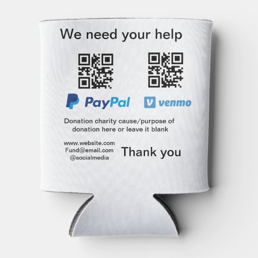 Rafraîchisseur Pour Canette Donation Collection conseil pot ajouter votre q r (Devant)