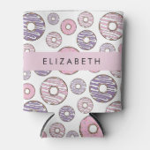 Rafraîchisseur Pour Canette Donuts Roses, Donuts Violets, Saupoudrages, Votre  (Devant)