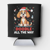 Rafraîchisseur Pour Canette Doodle All The Way Funny Goldendoodle Santa Hat Ch (Devant)
