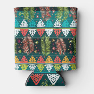 Rafraîchisseur Pour Canette Doodle ethnique floral : Vintage doux.