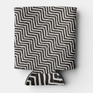 Rafraîchisseur Pour Canette Doodle géométrique Abstrait : Motif blanc noir