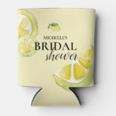 Rafraîchisseur Pour Canette Douce Mariée Jaune de Citron Personnalisé (Devant)