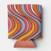 Rafraîchisseur Pour Canette Douce Soirée de Mariage Rétro Hippie Psychedelique (Dos)