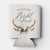 Rafraîchisseur Pour Canette Douche botanique fleurie rustique aquarelle (Dos)