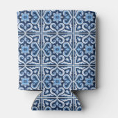 Rafraîchisseur Pour Canette Douche nuptiale cadeaux carreaux bleus citron Amal (Dos)