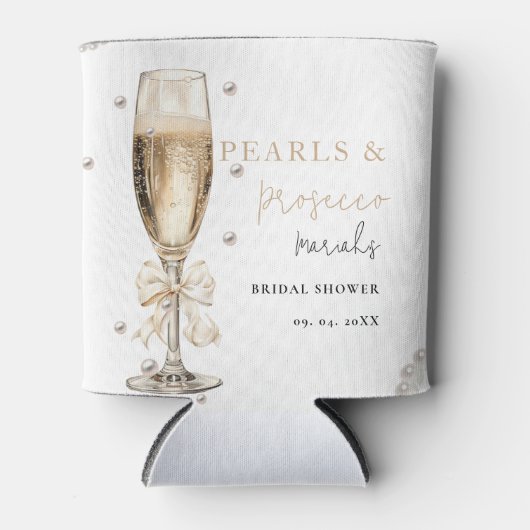 Rafraîchisseur Pour Canette Douche nuptiale Pearl & Prosecco (Devant)