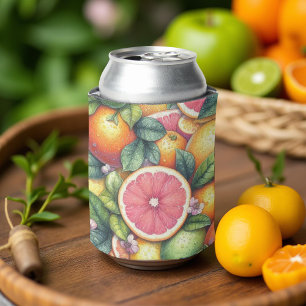 Rafraîchisseur Pour Canette Douches de mariage élégantes à l'aquarelle Citrus
