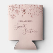 Rafraîchisseur Pour Canette Doux 16 ans rose or brillant étoiles brillant (Dos)