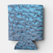 Rafraîchisseur Pour Canette Doux gouttes de pluie sur verre bleu (Dos)