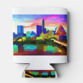 Rafraîchisseur Pour Canette Downtown Austin Texas Skyline (Dos)