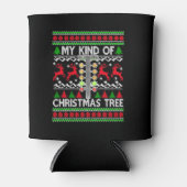 Rafraîchisseur Pour Canette Drag Racing Arbre de Noël laide Chandail de Noël (Devant)