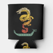 Rafraîchisseur Pour Canette Dragon Boat Paddle Vintage Look (Devant)