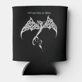 Rafraîchisseur Pour Canette Dragon tribal celtique noir blanc (Devant)