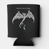 Rafraîchisseur Pour Canette Dragon tribal celtique noir blanc (Dos)