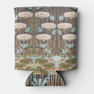 Rafraîchisseur Pour Canette Dragonflies Water Lilies Marais Art Nouveau