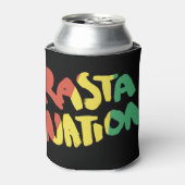 Rafraîchisseur Pour Canette drapeau à graffitis rasta reggae (Can devant)