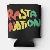 Rafraîchisseur Pour Canette drapeau à graffitis rasta reggae (Dos)