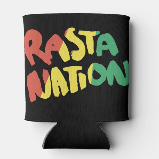 Rafraîchisseur Pour Canette drapeau à graffitis rasta reggae (Dos)