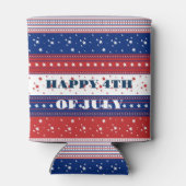 Rafraîchisseur Pour Canette Drapeau Abstrait américain 2 (Dos)