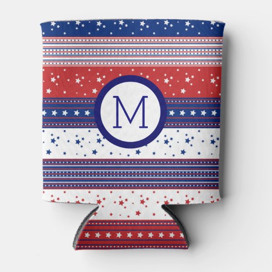 Rafraîchisseur Pour Canette Drapeau Abstrait américain 2 (Devant)