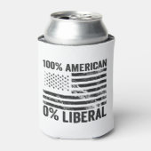 Rafraîchisseur Pour Canette Drapeau américain 100% américain 0% libéral républ (Can devant)
