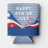 Rafraîchisseur Pour Canette Drapeau américain Abstrait design patriotique (Devant)