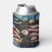 Rafraîchisseur Pour Canette Drapeau américain Bald Eagle (Can devant)