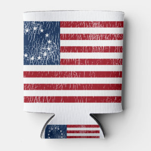 Rafraîchisseur Pour Canette Drapeau américain Betsy Ross Vintage