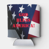 Rafraîchisseur Pour Canette "Drapeau américain" "cadeau patriotique" (Dos)