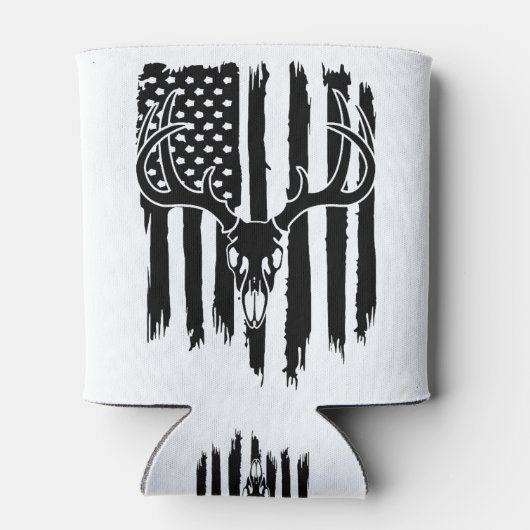 Rafraîchisseur Pour Canette Drapeau américain de chasse (Dos)
