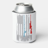 Rafraîchisseur Pour Canette Drapeau américain de chasse au bâton de pêche (Can Dos)