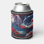 Rafraîchisseur Pour Canette Drapeau américain de la Pleine lune Wolf Wolf (Can Dos)