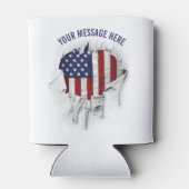 Rafraîchisseur Pour Canette Drapeau américain déchiré, déchiré et déchiré peut (Dos)