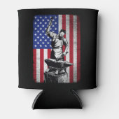 Rafraîchisseur Pour Canette Drapeau américain Forge de forge (Devant)