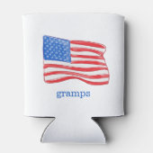 Rafraîchisseur Pour Canette Drapeau américain personnalisé (Dos)