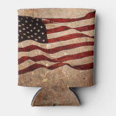 Rafraîchisseur Pour Canette Drapeau américain Vintage (Devant)