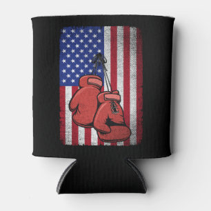 Rafraîchisseur Pour Canette Drapeau américain vintage 4 juillet Boxe