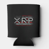 Rafraîchisseur Pour Canette Drapeau américain XRP Crypto Devise Cryptomonnaie (Dos)