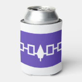 Rafraîchisseur Pour Canette Drapeau amérindien iroquois (Can devant)