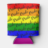 Rafraîchisseur Pour Canette Drapeau arc-en-ciel gay pride (Devant)