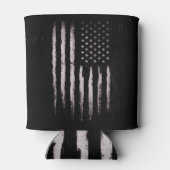 Rafraîchisseur Pour Canette Drapeau blanc américain Grunge (Dos)