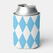 Rafraîchisseur Pour Canette Drapeau bleu et blanc Bavière Rhombus Motif (Can devant)
