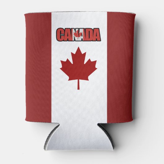 Rafraîchisseur Pour Canette Drapeau canadien (Devant)