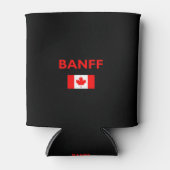 Rafraîchisseur Pour Canette Drapeau canadien Banff Couleur foncée (Devant)