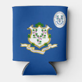 Rafraîchisseur Pour Canette Drapeau Connecticut (Devant)